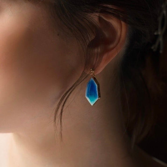 [TOWANY]Pierced earrings - crystals of the sea