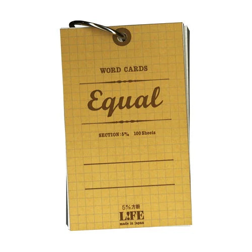 LIFE Word Cards – Grid, Chestnut brown