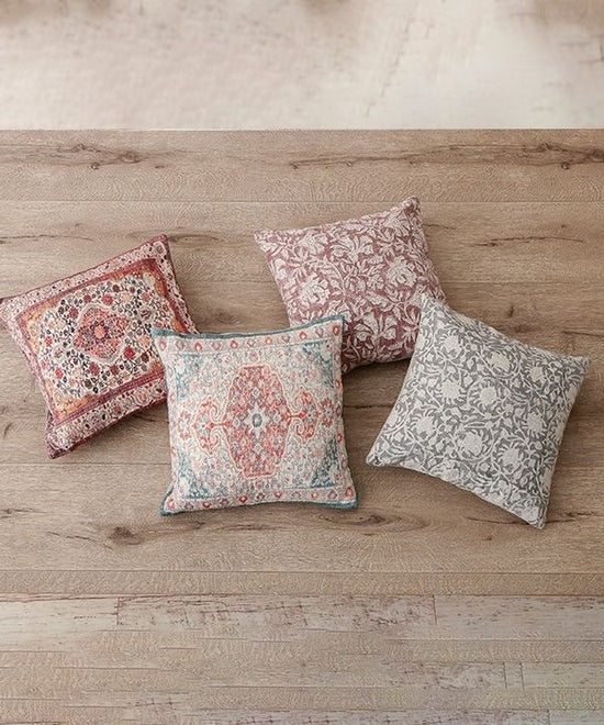 Block Pattern Digital Print Cushion (2 colors, with padding) 30cm M30-2540