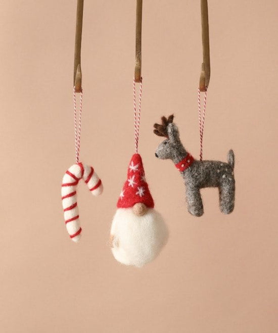 Felt Christmas ornament (set of 3) M16-2513