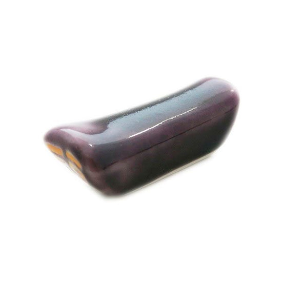 [Eisyou] Miniature chopstick rest with a Fuku pattern (Purple)