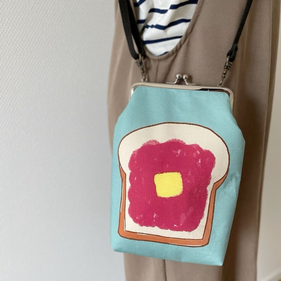 [Free personalized] Dense Jam Toast Coin Purse Phone Shoulder ¥4,400