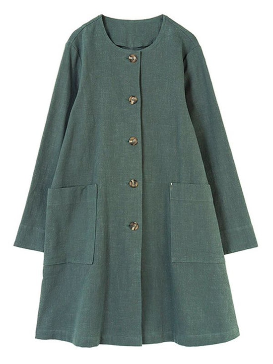 One-washed linen coat (3 colors)