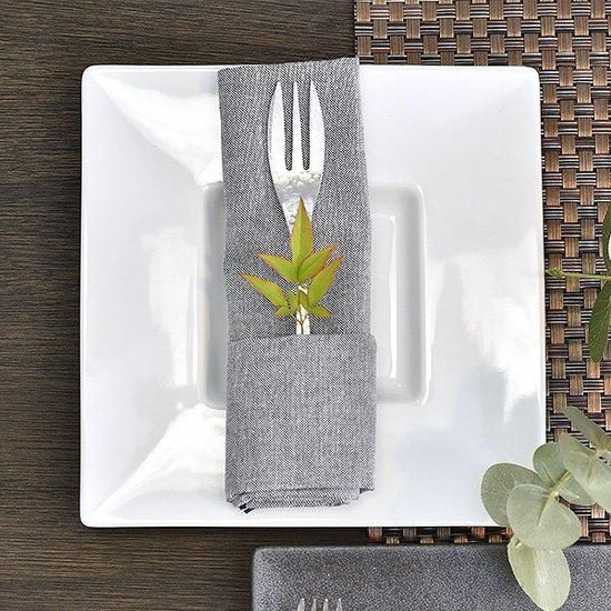 White Porcelain Prim Plate M White Type Western Tableware Square Plate, Made in Japan, Minoyaki, Stylish