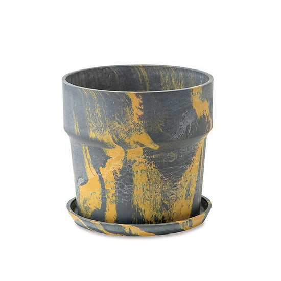 81032 [PLUS THE GREEN] Urban plant pot, sesame/lemon