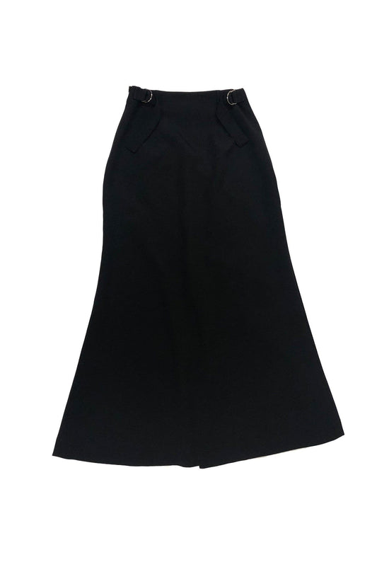 Slit Long Skirt (Black)