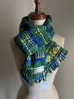 Handwoven tweed scarf | mid ♡♤ ♭70 [made with apparel leftover yarn]