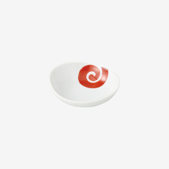Nishiki Swirl Pattern Oval Kozuke