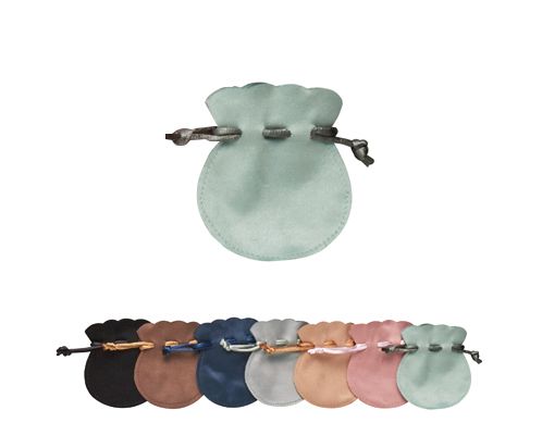 Drawstring Pouch Suede Style S Size New Color 20pcs AR-720