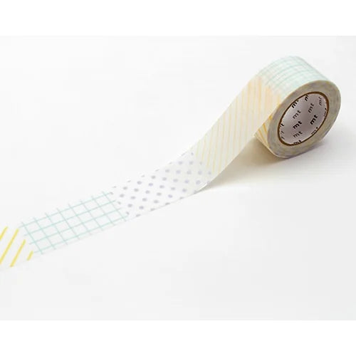mt Kitchen Label Tape – Two-Tone Blue, 25mm×6m