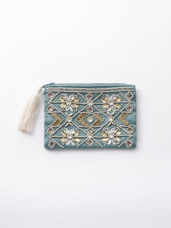 Bead embroidery pouch (2 colors) M42-1374