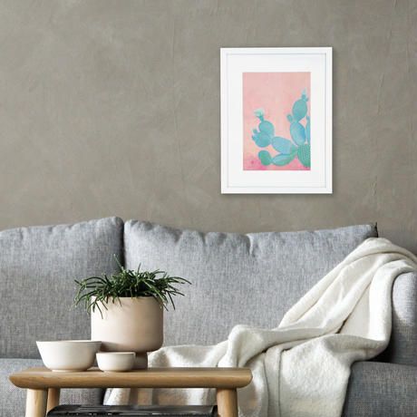 Wild African Art Print (framed)Strong Alone Cactus