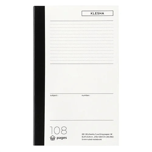 LIFE KLESHA Notebook – A5 (custom), Dotted grey rule