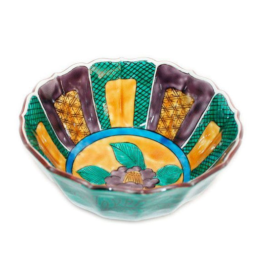 [Eisyou] Camellia design six-inch deep bowl