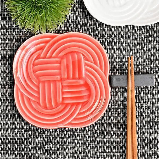 Aka Yui Small Dish, red type, Japanese tableware, small dish, made in Japan, Minoyaki