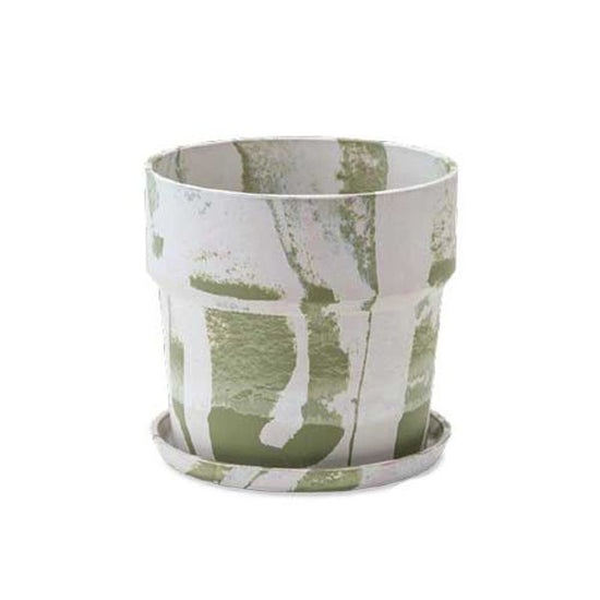 80996 [PLUS THE GREEN] Urban plant pot, milk/pistachio