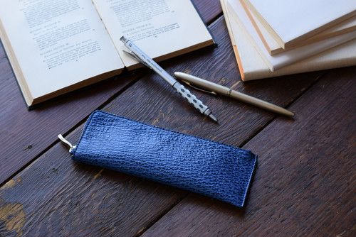 Shark Leather Pen Case