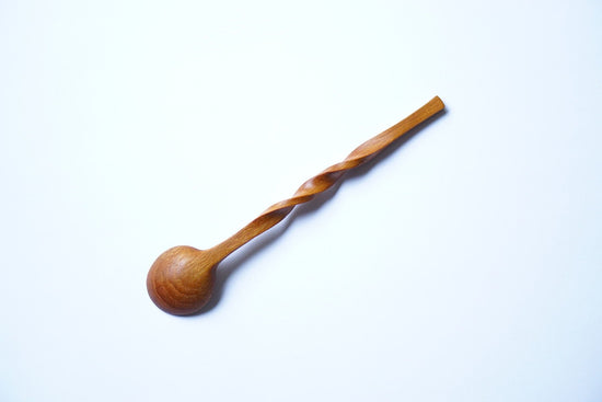 Twisted Wooden Spoon (teak)A020-1