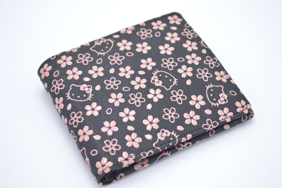 Kitty Inden Billfold with Coin Purse, Cherry Blossom Pattern