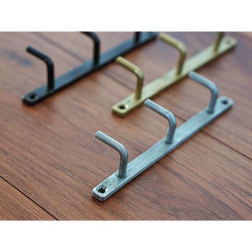 63700 [POSH MADE] iron wall hook 3strands silver