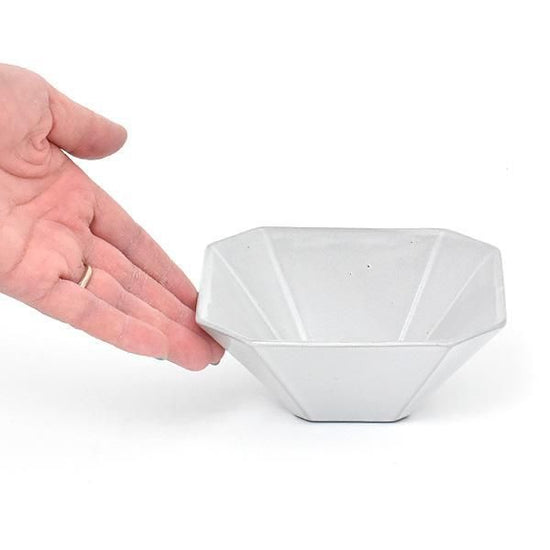 Depre White Octagonal Bowl, white type, Western tableware, small bowl, made in Japan, Minoyaki, café style, stylish, modern