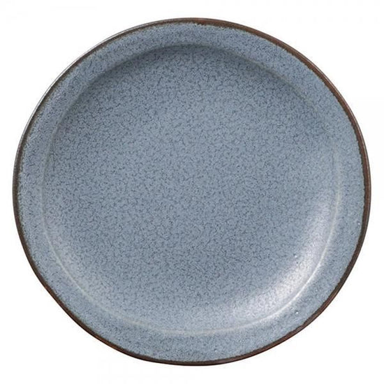 Veggie Color Rounded Dish, Ash Gray Grayish Western Tableware, Rounded Plate, Made in Japan, Minoyaki, Stylish