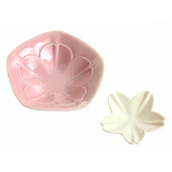 Hana Utsushi Small Dish & Chopstick Rest Set Pink (09254)