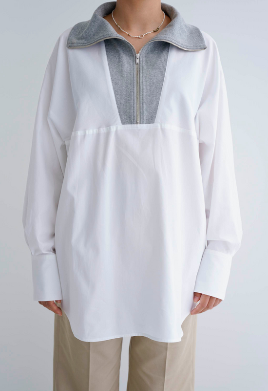 The Noetic. Half Zip Oxford Shirt