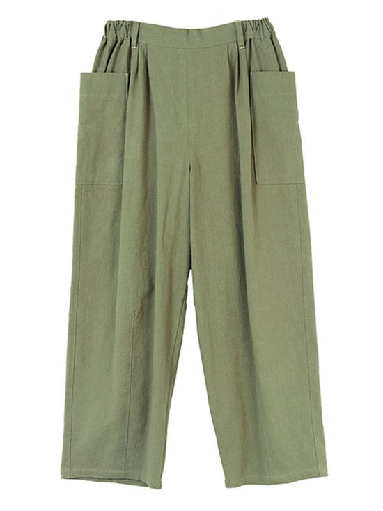 One-washed linen cocoon pants (3 colors)