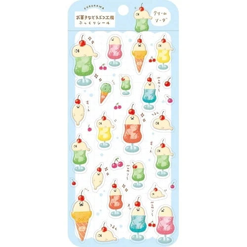 Furukawa Shiko Puffy Sticker Sheet – Cream Soda