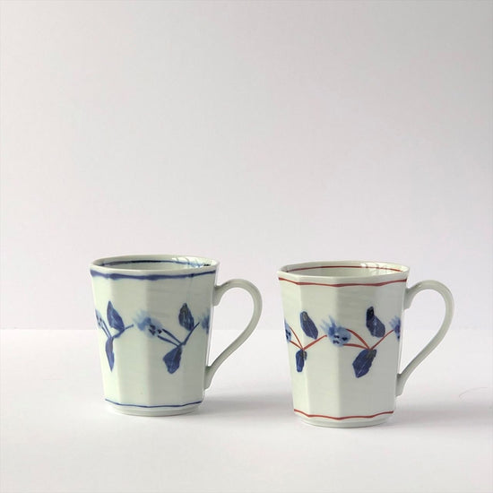 Aritayaki Porcelain [for you] Matching Mug Meguri-Hana