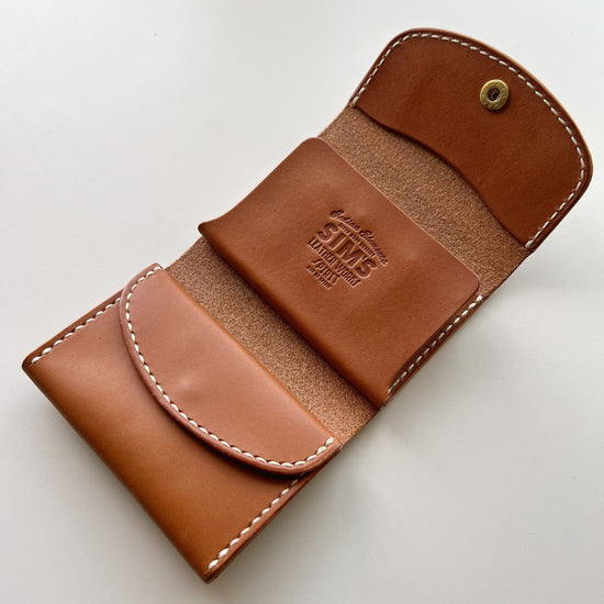 Coin Catcher Wallet Tochigi Leather Classic Brown