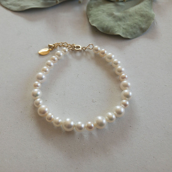 [14kgf] Bracelet - High quality, freshwater pearls (random)