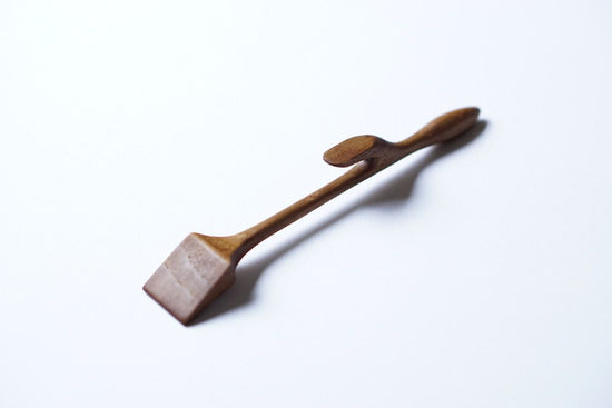 Wooden Jam Spoon hanging on cup, Small (teak)A029-0