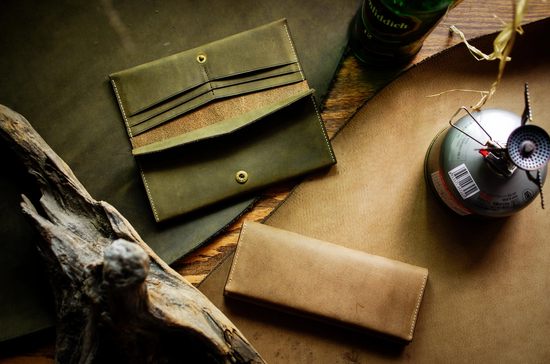 No.12 Long Wallet (OLIVE DRAB & SAND STONE)