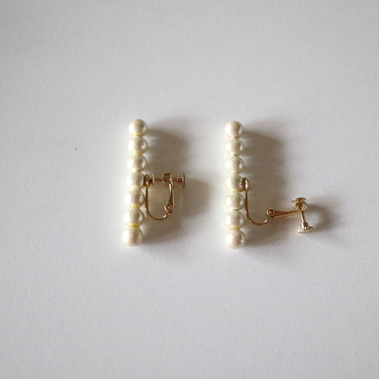 Cotton Pearl Pierce/Earrings 7p