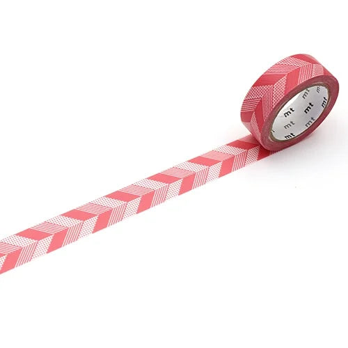 mt Masking Tape 1P – Multi Stripe Pink, 15mm×7m
