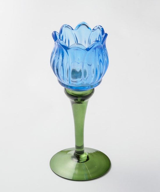 Flower Glass Candle Holder S (2 colors) M53-2577