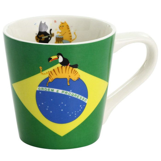 Cat Flag Mug BRAZIL (13100)