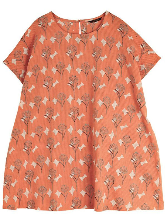 Pincushion Flower Block Print Tunic (3 colors) [expected to arrive in mid-April].