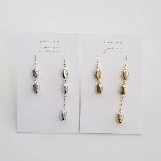 비대칭 금속 피어싱/귀걸이