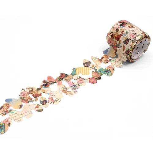 mt Masking Tape fab (Die-Cut) – Retro Paper Butterfly, 45mm×3m