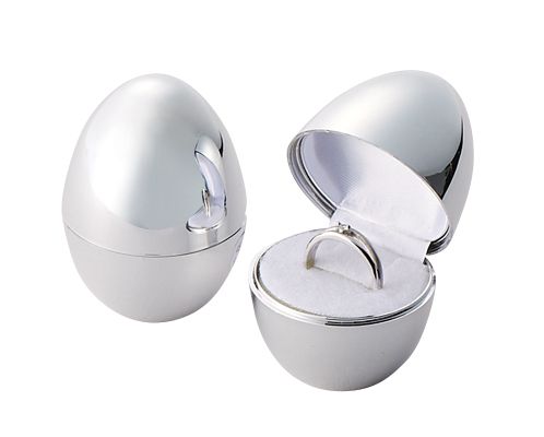 Egg-shaped accessory box for baby rings and pinky rings, 12 pieces, REP-83-M