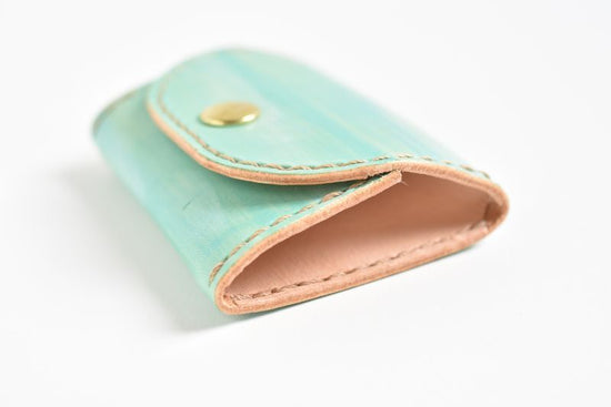 Sky blue No.99 (box-shaped coin purse)