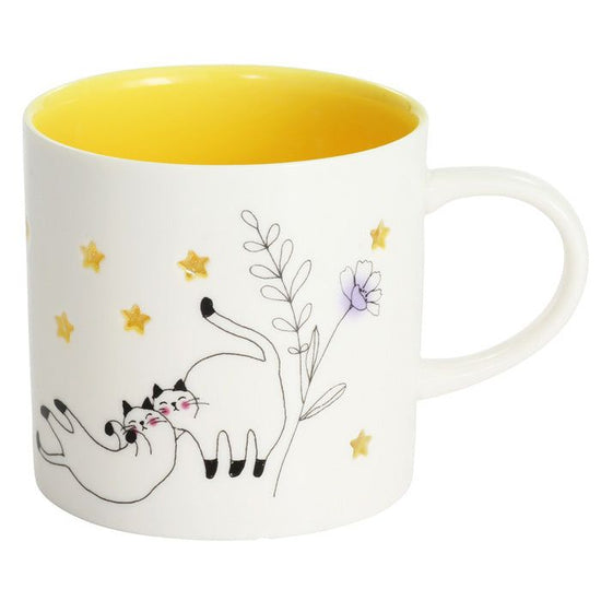 Mug Cup with Star and Cat Openwork (23067)