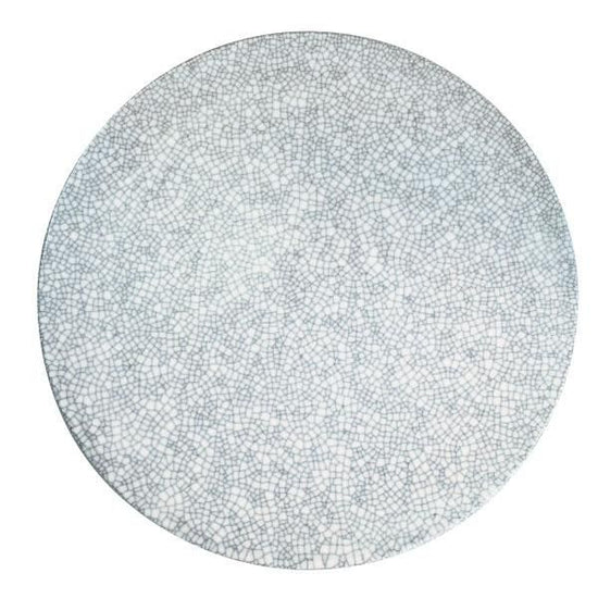 Sumi-nukiri Flat Plate, white type, Japanese tableware, round large plate, made in Japan, Minoyaki, stylish, modern