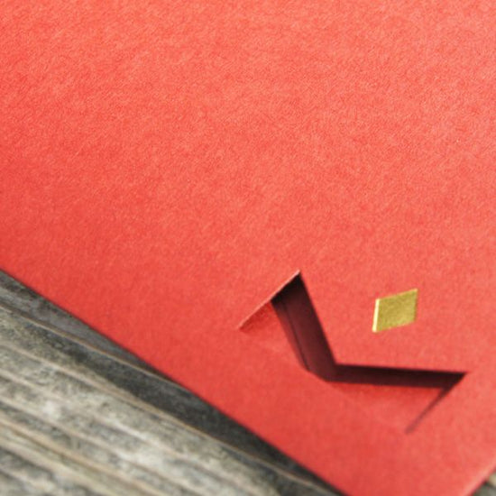 [Simple Red] Stylish Envelope with Card HSA01B