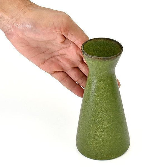 Veggie Color Olive One-Goupe Tokuto, approx. 7cm, green type, Japanese tableware, sake cup, made in Japan, Minoyaki, Sake, stylish, modern