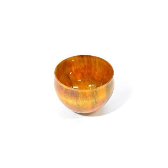 Colorful drinking cup made of wooden horse chestnut Ochoko Colorful Yellow SX-0653