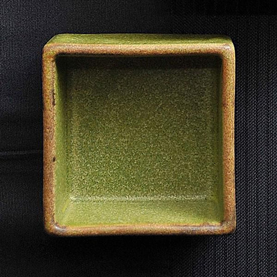 Veggie Color Olive Chibi Jyu Green type Japanese tableware, small bowl, sake, made in Japan, Minoyaki, sake, stylish, modern